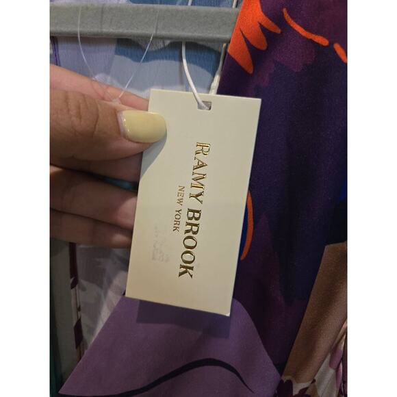 Ramy Brook Women's Morgan Size 8 Multicolor Floral Long Dress Party Cocktail - Picture 6 of 13